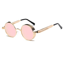 Load image into Gallery viewer, Metal Round Steampunk Sunglasses