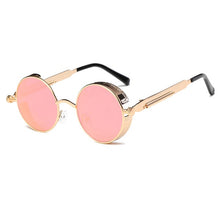 Load image into Gallery viewer, Metal Round Steampunk Sunglasses
