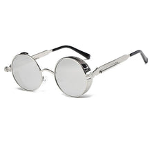 Load image into Gallery viewer, Metal Round Steampunk Sunglasses