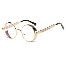 Load image into Gallery viewer, Metal Round Steampunk Sunglasses