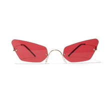Load image into Gallery viewer, Cat Eye Rimless Sunglasses