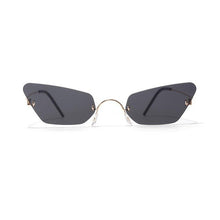 Load image into Gallery viewer, Cat Eye Rimless Sunglasses