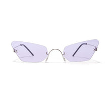 Load image into Gallery viewer, Cat Eye Rimless Sunglasses