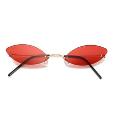 Load image into Gallery viewer, Rimless Small Cat Eye Sunglasses