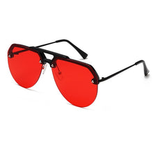 Load image into Gallery viewer, Semi Rimless Pilot Sunglasses
