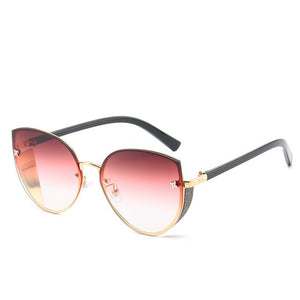 Brand Design Punk Lady Sunglasses