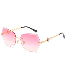 Load image into Gallery viewer, Rimless Cat Eye Sunglasses