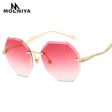 Load image into Gallery viewer, New Rhinestone Rimless Sunglasses
